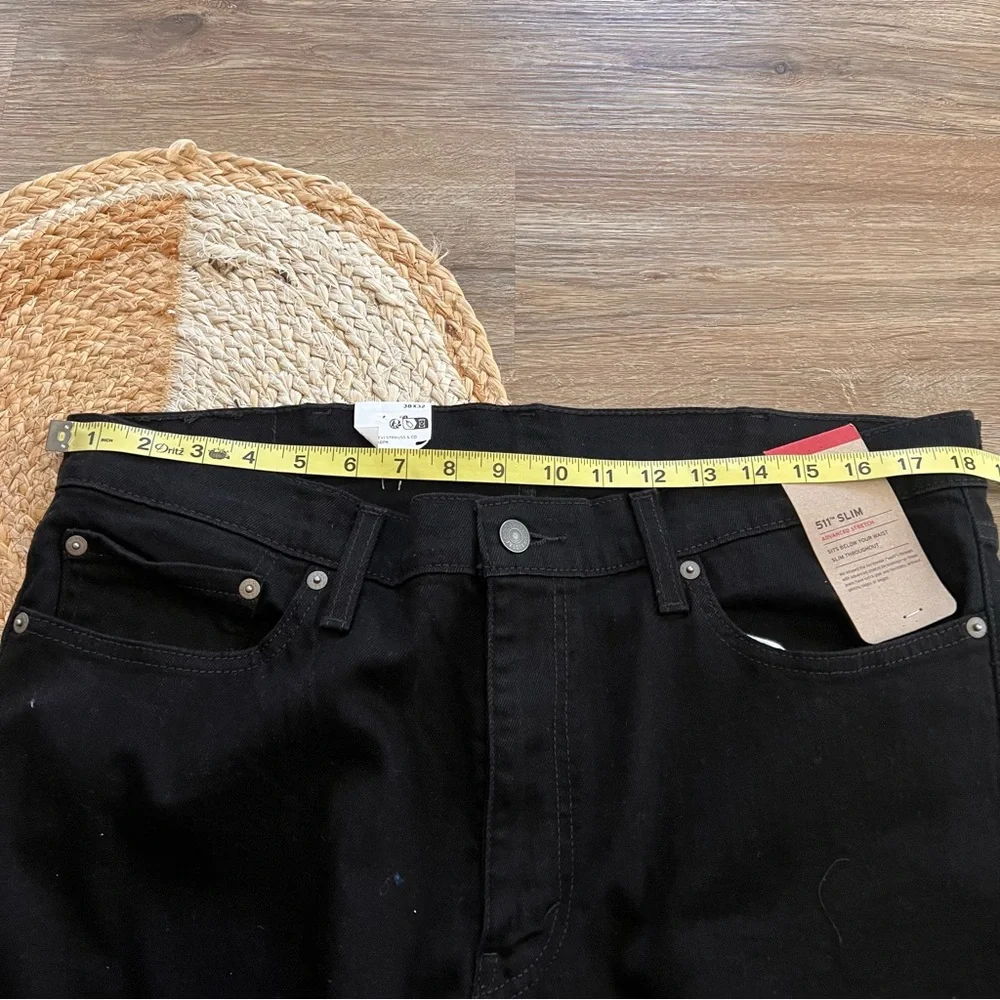 LEVI'S 511 Slim Advaned Stretch Mens Black Jeans NWT